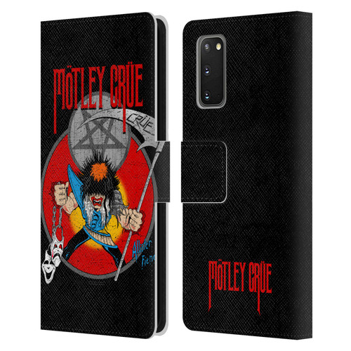 Motley Crue Key Art Allister Leather Book Wallet Case Cover For Samsung Galaxy S20 / S20 5G