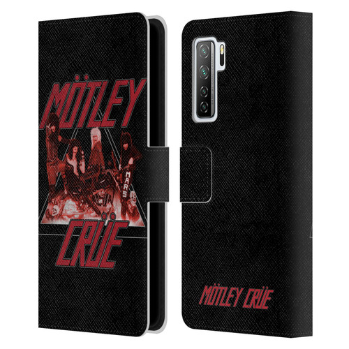 Motley Crue Key Art Too Fast Leather Book Wallet Case Cover For Huawei Nova 7 SE/P40 Lite 5G