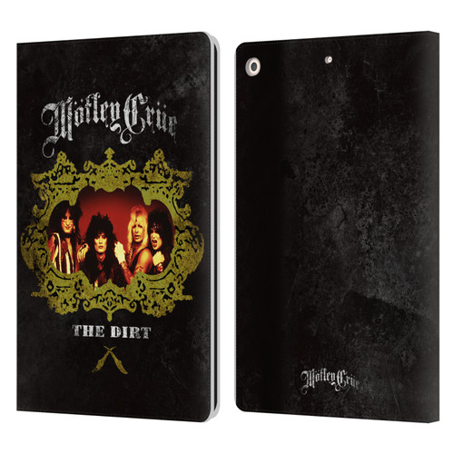 Motley Crue Key Art The Dirt Frame Leather Book Wallet Case Cover For Apple iPad 10.2 2019/2020/2021