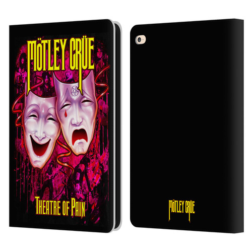 Motley Crue Key Art Theater Of Pain Leather Book Wallet Case Cover For Apple iPad Air 2 (2014)
