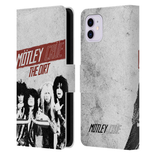 Motley Crue Key Art The Dirt Leather Book Wallet Case Cover For Apple iPhone 11