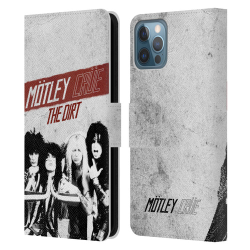 Motley Crue Key Art The Dirt Leather Book Wallet Case Cover For Apple iPhone 12 / iPhone 12 Pro
