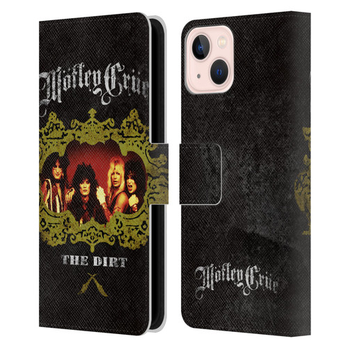 Motley Crue Key Art The Dirt Frame Leather Book Wallet Case Cover For Apple iPhone 13