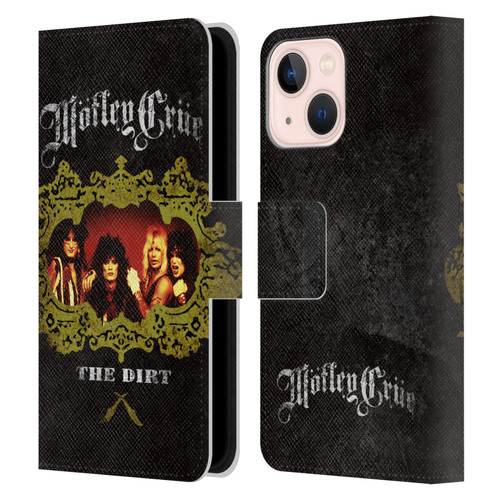Motley Crue Key Art The Dirt Frame Leather Book Wallet Case Cover For Apple iPhone 13 Mini
