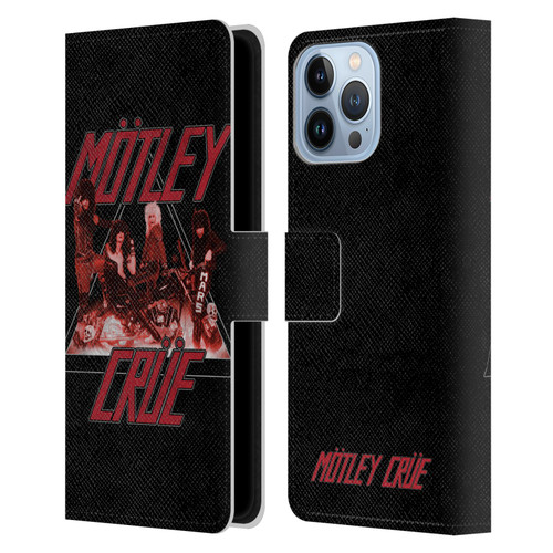 Motley Crue Key Art Too Fast Leather Book Wallet Case Cover For Apple iPhone 13 Pro Max