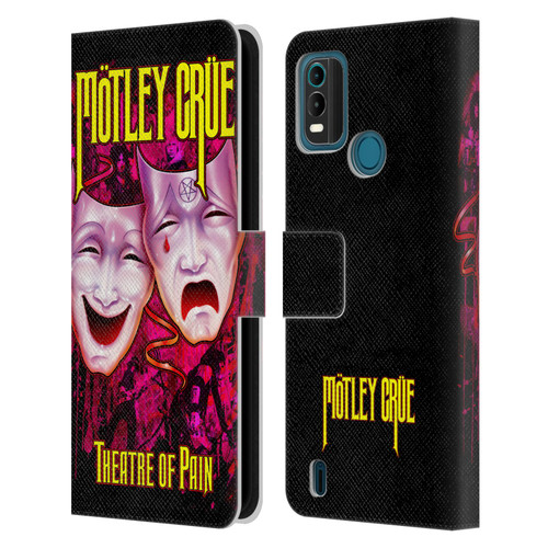 Motley Crue Key Art Theater Of Pain Leather Book Wallet Case Cover For Nokia G11 Plus