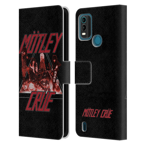 Motley Crue Key Art Too Fast Leather Book Wallet Case Cover For Nokia G11 Plus