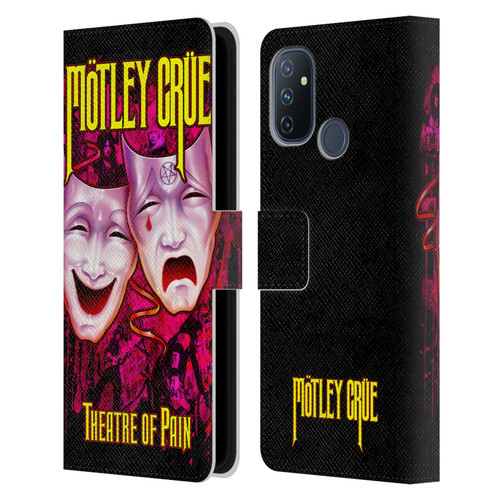 Motley Crue Key Art Theater Of Pain Leather Book Wallet Case Cover For OnePlus Nord N100