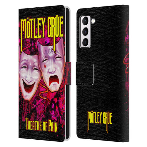 Motley Crue Key Art Theater Of Pain Leather Book Wallet Case Cover For Samsung Galaxy S21+ 5G