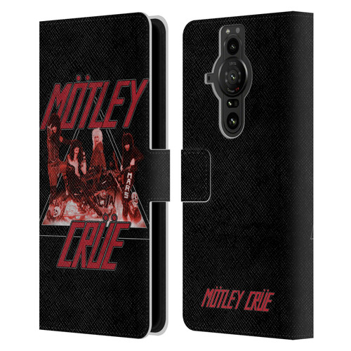 Motley Crue Key Art Too Fast Leather Book Wallet Case Cover For Sony Xperia Pro-I