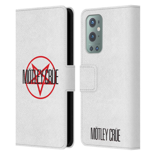 Motley Crue Logos Pentagram Leather Book Wallet Case Cover For OnePlus 9