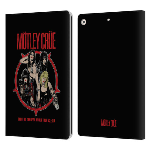 Motley Crue Tours SATD Leather Book Wallet Case Cover For Apple iPad 10.2 2019/2020/2021