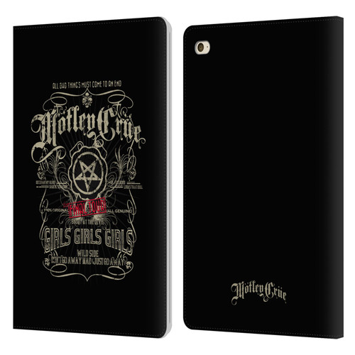 Motley Crue Tours Girls Girls Girls Leather Book Wallet Case Cover For Apple iPad mini 4