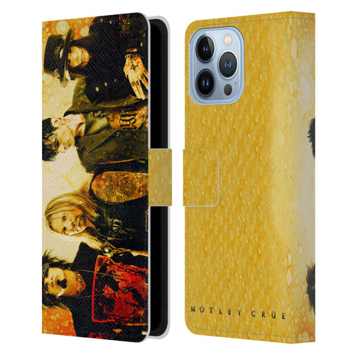Motley Crue Tours Rock In Rio Brazil 2015 Leather Book Wallet Case Cover For Apple iPhone 13 Pro Max