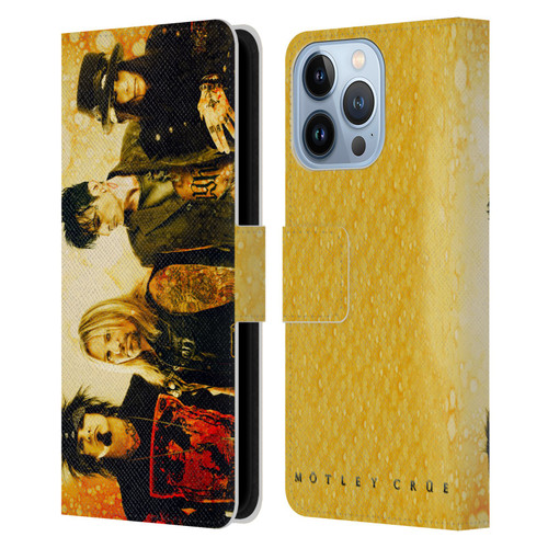 Motley Crue Tours Rock In Rio Brazil 2015 Leather Book Wallet Case Cover For Apple iPhone 13 Pro