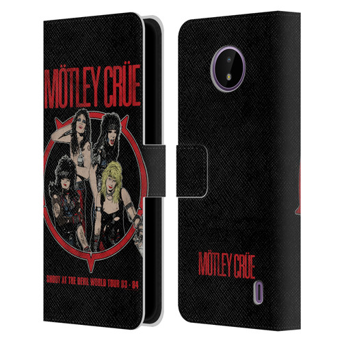 Motley Crue Tours SATD Leather Book Wallet Case Cover For Nokia C10 / C20