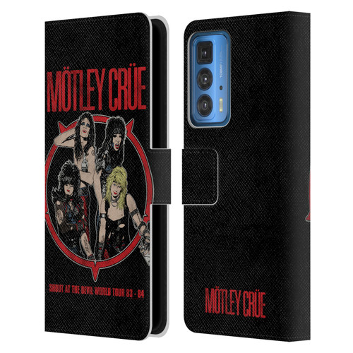 Motley Crue Tours SATD Leather Book Wallet Case Cover For Motorola Edge 20 Pro