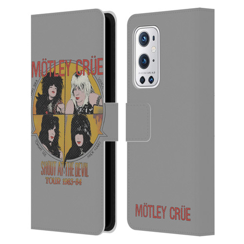 Motley Crue Tours SATD Vintage Leather Book Wallet Case Cover For OnePlus 9 Pro