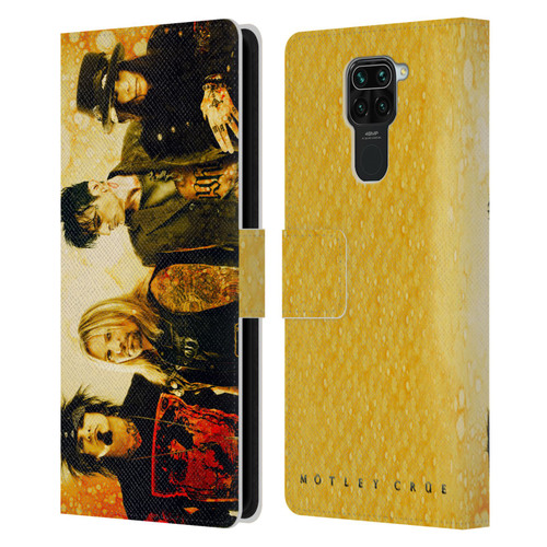 Motley Crue Tours Rock In Rio Brazil 2015 Leather Book Wallet Case Cover For Xiaomi Redmi Note 9 / Redmi 10X 4G