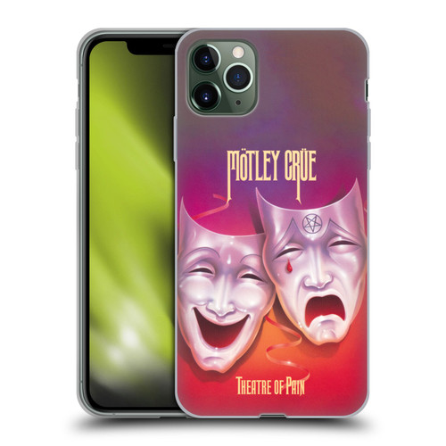 Motley Crue Albums Theater Of Pain Soft Gel Case for Apple iPhone 11 Pro Max