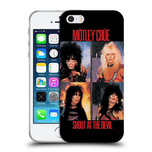 Motley Crue Albums Shout At The Devil Soft Gel Case for Apple iPhone 5 / 5s / iPhone SE 2016