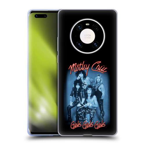 Motley Crue Key Art Girls Neon Soft Gel Case for Huawei Mate 40 Pro 5G