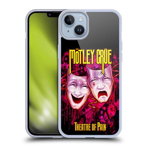 Motley Crue Key Art Theater Of Pain Soft Gel Case for Apple iPhone 14 Plus