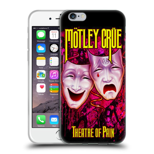 Motley Crue Key Art Theater Of Pain Soft Gel Case for Apple iPhone 6 / iPhone 6s