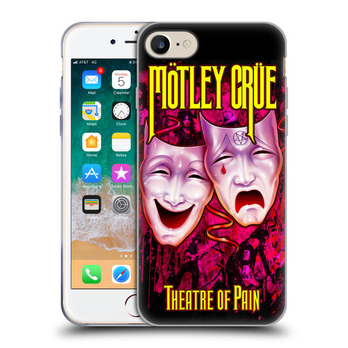 Motley Crue Key Art Theater Of Pain Soft Gel Case for Apple iPhone 7 / 8 / SE 2020 & 2022