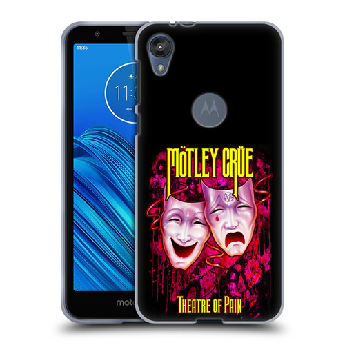 Motley Crue Key Art Theater Of Pain Soft Gel Case for Motorola Moto E6