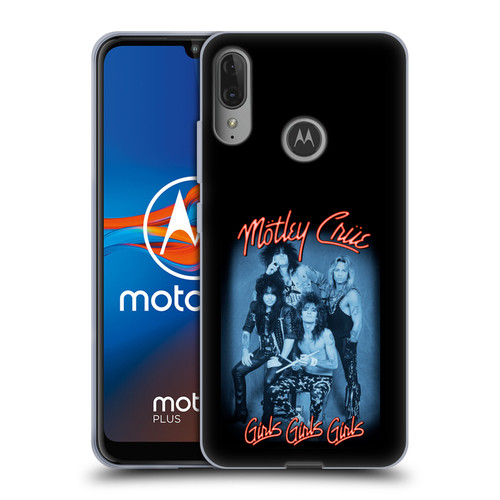 Motley Crue Key Art Girls Neon Soft Gel Case for Motorola Moto E6 Plus