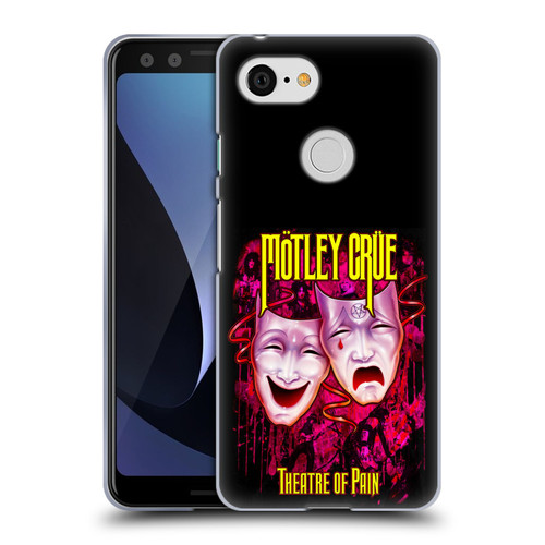 Motley Crue Key Art Theater Of Pain Soft Gel Case for Google Pixel 3