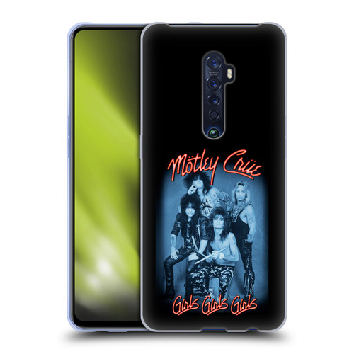 Motley Crue Key Art Girls Neon Soft Gel Case for OPPO Reno 2
