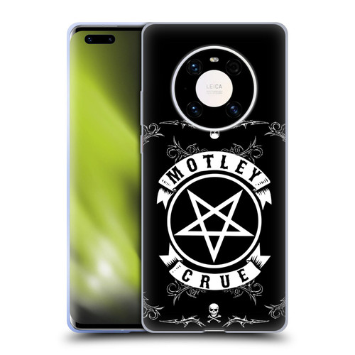 Motley Crue Logos Pentagram And Skull Soft Gel Case for Huawei Mate 40 Pro 5G
