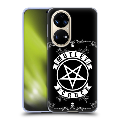 Motley Crue Logos Pentagram And Skull Soft Gel Case for Huawei P50