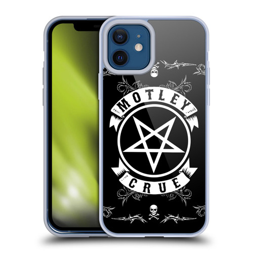 Motley Crue Logos Pentagram And Skull Soft Gel Case for Apple iPhone 12 / iPhone 12 Pro