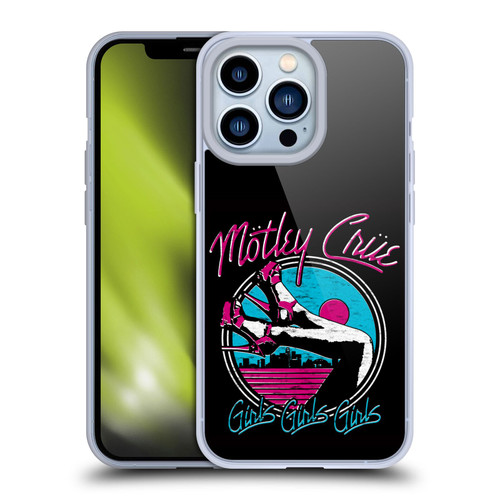 Motley Crue Logos Girls Shoes Soft Gel Case for Apple iPhone 13 Pro