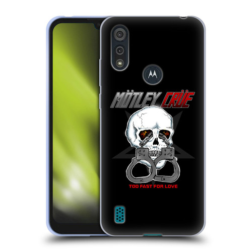 Motley Crue Logos Too Fast For Love Skull Soft Gel Case for Motorola Moto E6s (2020)