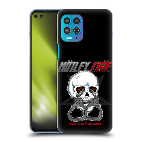 Motley Crue Logos Too Fast For Love Skull Soft Gel Case for Motorola Moto G100
