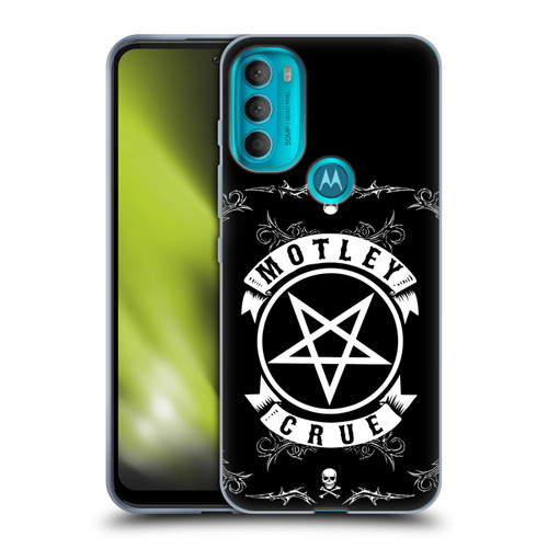 Motley Crue Logos Pentagram And Skull Soft Gel Case for Motorola Moto G71 5G