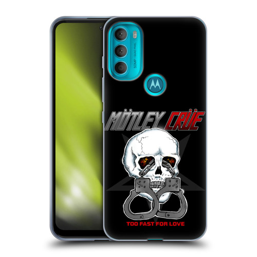 Motley Crue Logos Too Fast For Love Skull Soft Gel Case for Motorola Moto G71 5G