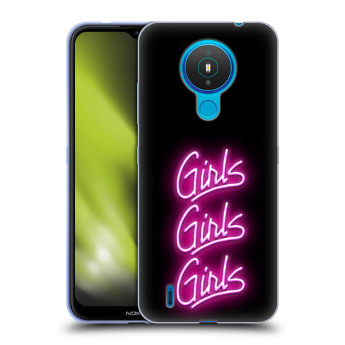 Motley Crue Logos Girls Neon Soft Gel Case for Nokia 1.4