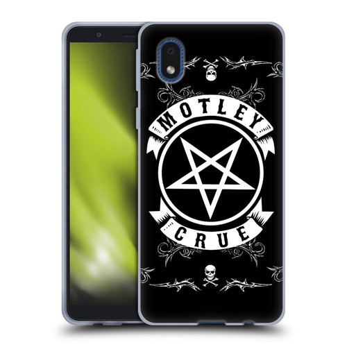 Motley Crue Logos Pentagram And Skull Soft Gel Case for Samsung Galaxy A01 Core (2020)