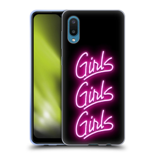 Motley Crue Logos Girls Neon Soft Gel Case for Samsung Galaxy A02/M02 (2021)