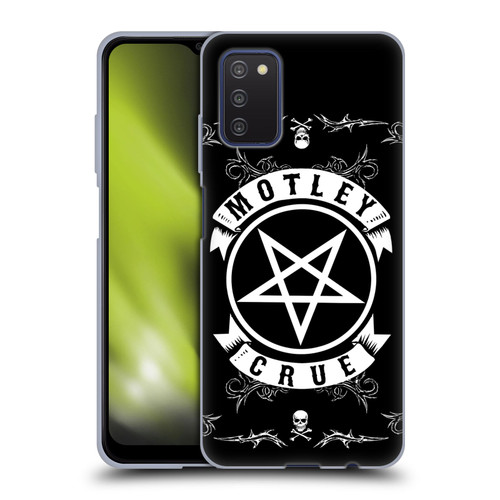 Motley Crue Logos Pentagram And Skull Soft Gel Case for Samsung Galaxy A03s (2021)