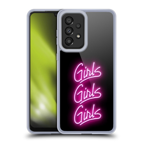 Motley Crue Logos Girls Neon Soft Gel Case for Samsung Galaxy A33 5G (2022)