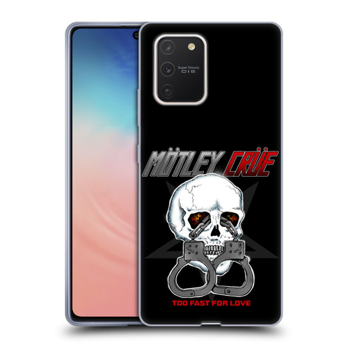 Motley Crue Logos Too Fast For Love Skull Soft Gel Case for Samsung Galaxy S10 Lite