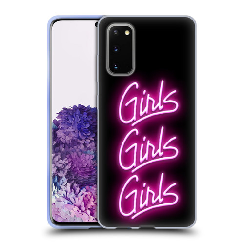 Motley Crue Logos Girls Neon Soft Gel Case for Samsung Galaxy S20 / S20 5G