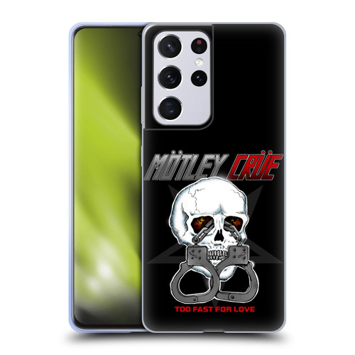 Motley Crue Logos Too Fast For Love Skull Soft Gel Case for Samsung Galaxy S21 Ultra 5G