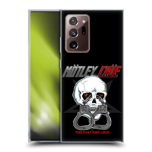 Motley Crue Logos Too Fast For Love Skull Soft Gel Case for Samsung Galaxy Note20 Ultra / 5G